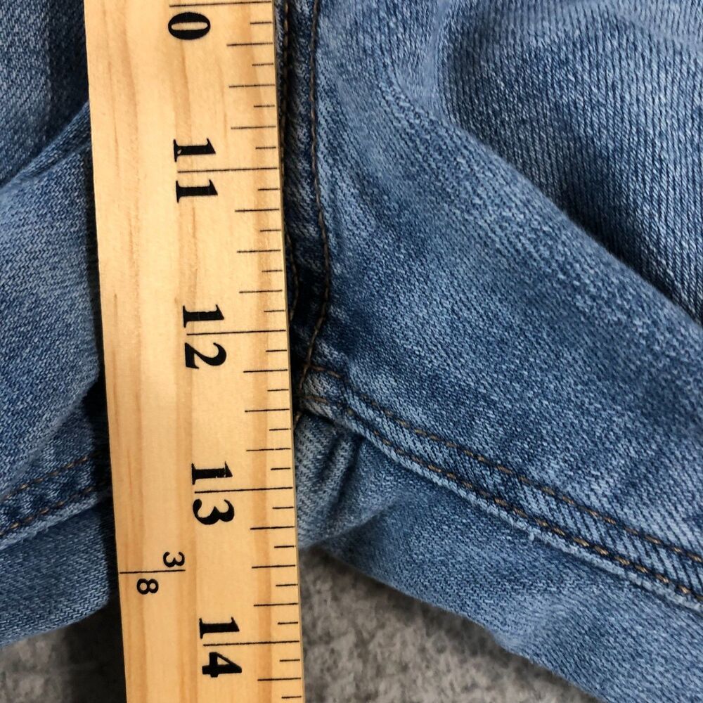 American Eagle Jeans Women 16 Cargo Blue Curvy Wide Leg Baggy High Rise Stretch - Picture 8 of 9
